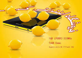 جوان پسند ترين و قشنگ ترين گوشي هوشمند Lenovo k3-T -3G-4G-LTE-FDD با رنگ زرد ليمويي