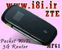 مودم روتر جيبي همراه واي فاي دار ZTE مدل mf61